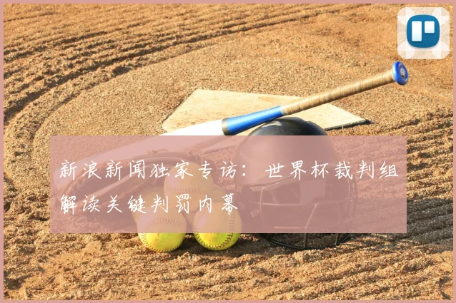 新浪新闻独家专访:世界杯裁判组解读关键判罚内幕